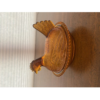 BEAUTIFUL VTG Indiana Glass Honey Amber Glass Nesting Hen Design Candy Dish 7"L
