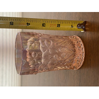 STUNNING VTG Imperial Glass Pink Iridescent TIGER LILY Pitcher, 7 Glasses SET(8)