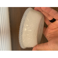 VTG Westmoreland Milk Glass/Opalescent Nesting Hen Design Candy Dish 5.5"L