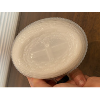 VTG Westmoreland Milk Glass/Opalescent Nesting Hen Design Candy Dish 5.5"L