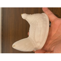 VTG Westmoreland Milk Glass/Opalescent Nesting Hen Design Candy Dish 5.5"L