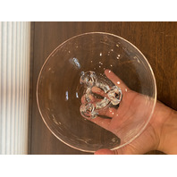 VTG Donald Pollard For STEUBEN 8059 Trillium Floret Crystal Bowl 7.75"W SIGNED