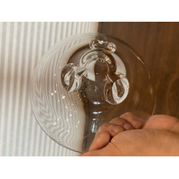 VTG Donald Pollard For STEUBEN 8059 Trillium Floret Crystal Bowl 7.75"W SIGNED