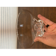VTG Donald Pollard For STEUBEN 8059 Trillium Floret Crystal Bowl 7.75"W SIGNED