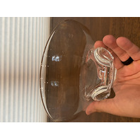 VTG Donald Pollard For STEUBEN 8059 Trillium Floret Crystal Bowl 7.75"W SIGNED