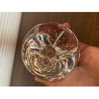 STUNNING VTG STEUBEN Life Size Crystal Apple Paperweight SIGNED 3.75"H