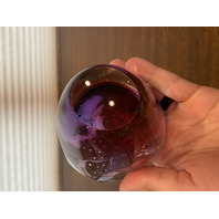 BEAUTIFUL VTG MURANO FLAVIO POLI Multicolored Sommerso Faceted Vase 5.5"H ITALY