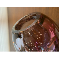 BEAUTIFUL VTG MURANO FLAVIO POLI Multicolored Sommerso Faceted Vase 5.5"H ITALY