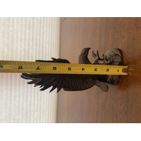 BEAUTIFUL VTG Bronze Flying Eagle Sculpture 8"H