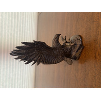 BEAUTIFUL VTG Bronze Flying Eagle Sculpture 8"H