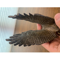 BEAUTIFUL VTG Bronze Flying Eagle Sculpture 8"H