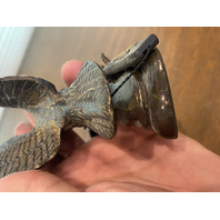 BEAUTIFUL VTG Bronze Flying Eagle Sculpture 8"H