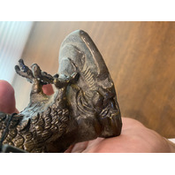 BEAUTIFUL VTG Bronze Flying Eagle Sculpture 8"H