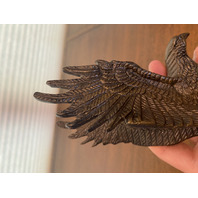 BEAUTIFUL VTG Bronze Flying Eagle Sculpture 8"H