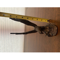 BEAUTIFUL VTG Bronze Flying Eagle Sculpture 8"H