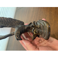 BEAUTIFUL VTG Bronze Flying Eagle Sculpture 8"H