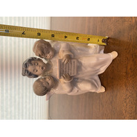 VTG LLADRO ANGELS GROUP Singing Trio Glossy Porcelain Figurine #4542 7"H SPAIN
