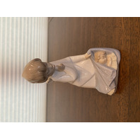 VTG LLADRO ANGEL WITH BABY Glossy Porcelain Figurine #4635 6.75"H SPAIN
