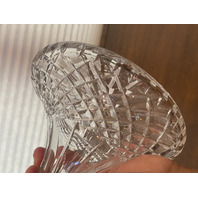 BEAUTIFUL VTG Crystal Diamond Pattern Decanter W/Stopper 11"H