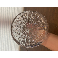 BEAUTIFUL VTG Crystal Diamond Pattern Decanter W/Stopper 11"H