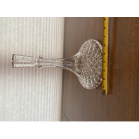 BEAUTIFUL VTG Crystal Diamond Pattern Decanter W/Stopper 11"H