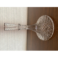 BEAUTIFUL VTG Crystal Diamond Pattern Decanter W/Stopper 11"H