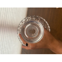 BEAUTIFUL VTG Crystal Diamond Pattern Decanter W/Stopper 11"H