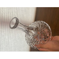 BEAUTIFUL VTG Crystal Diamond Pattern Decanter W/Stopper 11"H