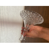 BEAUTIFUL VTG Crystal Diamond Pattern Decanter W/Stopper 11"H