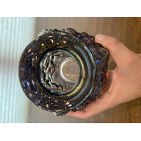 BEAUTIFUL VTG Imperial Glass LA BELLA ROSE Smoke Iridescent Glass Vase 6"H