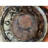 BEAUTIFUL VTG Imperial Glass LA BELLA ROSE Smoke Iridescent Glass Vase 6"H