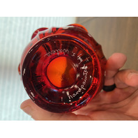 SET(2) BEAUTIFUL FENTON HAND PAINTED Red Candy Cane Rose Bowl Vases SIGNED 3.5"H