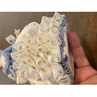 BEAUTIFUL VTG MZ IRELAND DRESDEN Laced Porcelain Elegant Lady Figurine 5.5"H