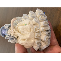 BEAUTIFUL VTG MZ IRELAND DRESDEN Laced Porcelain Elegant Lady Figurine 5.5"H