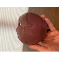 VTG VAN BRIGGLE Mulberry PHILODENDRON Leaf Art Pottery Rose Bowl Vase 4"H SIGNED