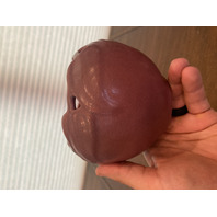 VTG VAN BRIGGLE Mulberry PHILODENDRON Leaf Art Pottery Rose Bowl Vase 4"H SIGNED