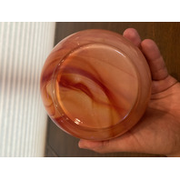 STUNNING VTG CARLO MORETTI? Multicolored Blended Pattern Art Glass Vase 8.75"H