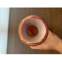 STUNNING VTG CARLO MORETTI? Multicolored Blended Pattern Art Glass Vase 8.75"H