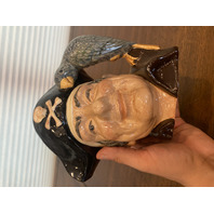 VINTAGE Royal Doulton LONG JOHN SILVER D6335 Character Porcelain Toby Mug 7.25"H