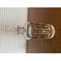 Orrefors SWEDEN Crystal Square Decanter W/Stopper #2508 SIGNED 10"H