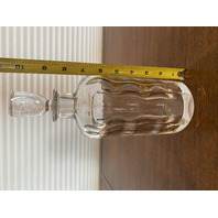 Orrefors SWEDEN Crystal Square Decanter W/Stopper #2508 SIGNED 10"H