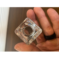 Orrefors SWEDEN Crystal Square Decanter W/Stopper #2508 SIGNED 10"H