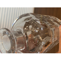 Orrefors SWEDEN Crystal Square Decanter W/Stopper #2508 SIGNED 10"H
