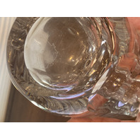 Orrefors SWEDEN Crystal Square Decanter W/Stopper #2508 SIGNED 10"H