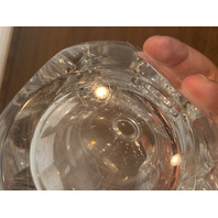 Orrefors SWEDEN Crystal Square Decanter W/Stopper #2508 SIGNED 10"H