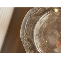 Orrefors SWEDEN Crystal Square Decanter W/Stopper #2508 SIGNED 10"H