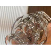 Orrefors SWEDEN Crystal Square Decanter W/Stopper #2508 SIGNED 10"H