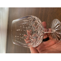 VTG SET(3) WATERFORD Crystal LISMORE Brandy Glasses SIGNED, IRELAND 5.25"H