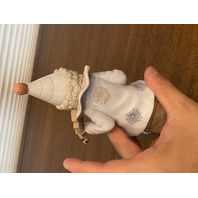 VTG MARIANNES PORCELAIN Clown W/Dog Glossy Porcelain Figurine 7.5"H