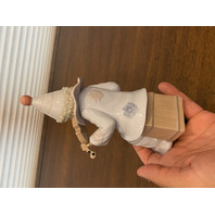 VTG MARIANNES PORCELAIN Clown W/Dog Glossy Porcelain Figurine 7.5"H